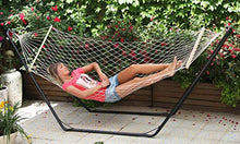 HOMEGARDEN Amaca a Rete per Giardino con Assi in Legno 80x100 Cm