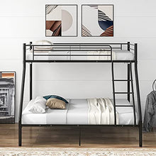 Letto a castello in metallo, struttura tripla in metallo, per letto singolo e matrimoniale, 3 posti letto, letto a castello per camera dei bambini, dormitorio, camera da letto