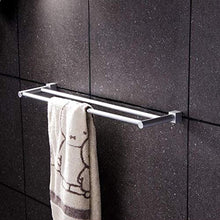 Accessori hardware per la casa porta asciugamani in alluminio a parete con doppio portasciugamani