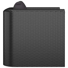 SKM Poltrona con Cuscini in Polyrattan Nero