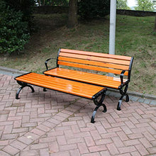 household items Sdraio da Esterno, sedili Quadrati, panchine da Giardino, schienali, panchine in Legno di plastica