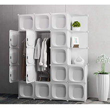 Cassapanche GGJIN Armadio stratificato Bianco Combinazione della Stanza Camera da Letto dello Studente di College Montaggio Semplice Push-Pull Moderna