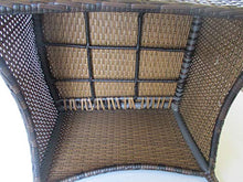 fantasie d oriente Poltrona in Rattan Sintetico Marrone Tiger Struttura in Alluminio C/Cuscino CM 58X63X89 H Non in Kit di Montaggio per Esterno Giardino