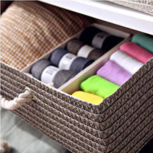 ZhuFengshop Comodino Rattan Storage Locker Comò in Paglia di Grano Comodino Side Table