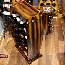 BABIFIS Legno Rack Vini, Artigianato Barile Mano Multi Layer Holder Gabinetto Grande Ornamenti Decorazioni Cantina di casa