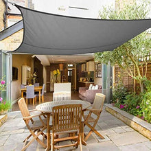 QI-CHE-YI Shade Solar Sail Shade, Poliestere Tessuto, Giardino Impermeabile Tenda da Sole 98% Protezione UV,Grigio,5x5m