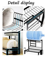 LYM &ripiano di stoccaggio Scolapiatti for lavello in Acciaio Inossidabile, mensola della Cucina Scaffale for lavapiatti a Due Piani Scolapiatti Scaffale di Finitura