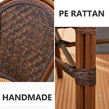 Set di Mobili da Giardino per Esterni, 5 Pezzi Sedia di Vimini Set di Conversazione Combinazione in Rattan per Tutte Le Stagioni Set di Mobili Include 4 Sedie E 1 Tavolo