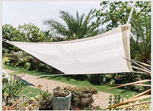 Tenda da Sole A Vela, Parasole Rettangolare in Tessuto Parasole, Tende da Esterno Traspiranti per Pergola Cortile da Giardino Patio, Sabbia, Facile da Installare,2 * 5M