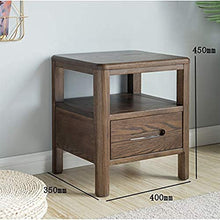 Comodino in legno massello comodino e comodino, forte e durevole, adatto per camera da letto, soggiorno, ecc.