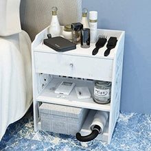 H-CAR Comodino Comodino Moderno Camera da Letto Bianca Armadietto Semplice Mini Comodino Mobili pratici Tavolino Laterale