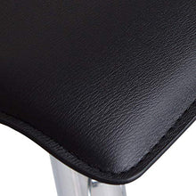 Set di 2 sgabelli da bar per la colazione con poggiapiedi cromato e base girevole a gas, elegante in pelle, semplice sgabello da bar per cucina