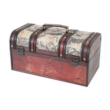 HMF 6410-159 Scrigno del Tesoro in Legno con Lucchetto | 38 x 20 x 19 cm | Grande | Cuba
