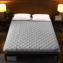LERDBT Coprimaterassi, Protezioni e Topper Cuscino Pieghevole Mats Futon Mobili Pavimento Pieno Futon Materassi qualità dell'hotel (Colore : Grigio, Dimensione : 100x200cm)