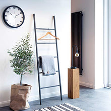 HOLZBRINK porta asciugamani appendiabiti porta asciugamani scala vintage, Elements 130x50 cm (alt x larg), grigio , HLL-130-50-7016
