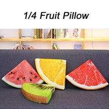 Hunpta Cuscino 3D Frutta Frutta 3D Morbido Cuscino Peluche Cuscino Arancio Anguria Seat Pads Decor (A)