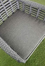 XONE Poltrona Flag Colore Grigio in Alluminio e polyrattan con Cuscino | Dimensioni 60x64x85 cm
