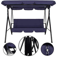 SPRINGOS - Dondolo da giardino Fiona, con tetto, per 3 persone, altezza x larghezza x profondità: 150 x 170 x 109 cm