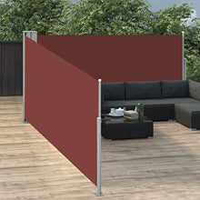 vidaXL - Tenda da sole laterale estensibile, 120 x 1000 cm, colore: Marrone