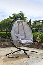 Cesti appesi altalena amaca sedia sedia a battente coperta esterne terrazza dondolo Egg chair amaca,Grey