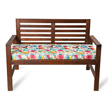 Celina Digby® - Cuscino impermeabile a 2 posti, con imbottitura in schiuma morbida (114 x 47 x 6 cm), motivo floreale