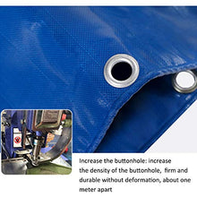 ZX Telone Protetto UV E Impermeabile，Include Occhielli,Spessore 0.45mm,550grammi/mq (Colore : Blu, Dimensioni : 2x1.5m)