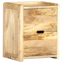 vidaXL Comodino 40x35x50 cm in Legno Massello di Mango