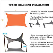 DUCCM Tenda a Vela Parasole, Vele Parasole,Telo da Sole in Protezione Solare Anti UV,per Giardino, Balcone & Terrazza