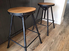 caffè Stile regolabile Sgabello urban vintage industriale rustico - Peltro