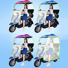 Tettuccio Parasole Portatile per Motocicletta Elettrica - Ombrellone per Scooter Completamente Chiuso Ombrellone per La Mobilità Parasole Protezione Solare Antivento E Parapioggia Antipioggia,Rosa