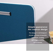 Ordioy Portable Acrilico Trasparente Deflettore, Starnuti E Tosse Coperchio Protezione, Plastica Barriera Protettiva Starnutire, per Checkout in Escursioni, Sale Riunioni,Blu,23.6 * 11.8 inch