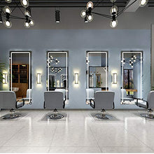 Specchio a LED a Parete Interruttore a sfioramento a Specchio a LED dedicato Salone di Bellezza Specchio HD Incorporato Specchio per Parrucchiere a Parete a LED a Parete