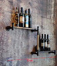 MoDi Wine Rack Retro Style Industriale Tubo di Acqua a Parete Vino Rack (L95CM)