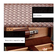 ZYING Desktop Desktop Cigar Box - Fatto a Mano in Pelle Resistente all'Uso e sigillato Portatile Cigar Box