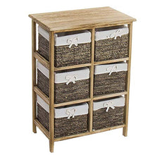 Home Gadgets Mobile Cassetto, 6 Cassetti, Legno, Marrone 73 cm