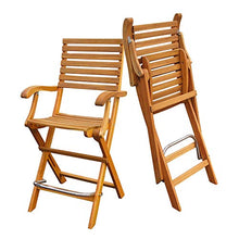 Poltrona da bar Casino Bar Chair, Teak Dorato