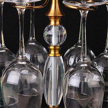 Portabicchieri da vino in metallo da tavolo con 6 ganci, elegante stemware rack girevole per bicchieri di vino, stendibiancheria, per bar, cantina, cantina, dispensa per cucina