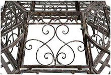 Biscottini Panchina ad Albero in Ferro battuto Finitura ruggine Anticata L153xPR153xH86 cm