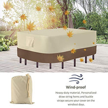 DERCLIVE - Copertura per mobili da giardino e patio, impermeabile, resistente alla polvere