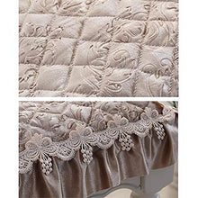 XHNXHN Cuscini per sedie Trapuntati Europei, Antiscivolo in Pizzo con Volant Sgabello Cuscino per Sedile Divano Cuscini per sedie da Pranzo Multi-Formato Piano Fodera per Sgabello con Lacci Champag
