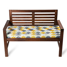 Celina Digby® - Cuscino impermeabile per panca da giardino a 3 posti, con imbottitura in morbida schiuma (144 x 54 x 6 cm) Scandi Hills geometrica