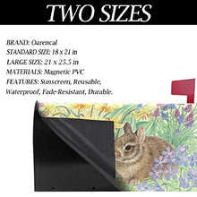 Carino coniglietto pasquale coniglio fiore floreale cassetta delle lettere copre giardino magnetico decorazione casa dimensioni standard 53,3 cm x 45,7 cm