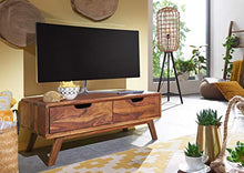 MASSIVMOEBEL24.DE Mobile TV in Legno sheesham - Laccato/Noce 90x40x34 MALMÖ 2#111