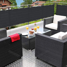 Sol Royal Frangivista e Telo frangivento per balconi SolVision PB2 90x500 cm - Impermeabile - Schermo Privacy - con Occhielli - Antracite