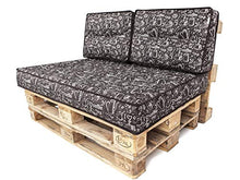 TS - Cuscino per pallet, 120 x 80 x 12 cm, colore: Marrone caffè