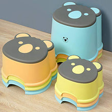 STKASE® Sgabello Antiscivolo Progettato Appositamente per I Bambini, con 2 Scalini, Sgabello da Pediera per Bambini, Sedile per Addestramento per WC, Sgabello per Bambini in Bagno,Giallo