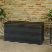 Tuduo - Contenitore da giardino, 280 l, nero