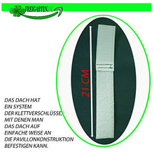 fregaren.de - Tetto di ricambio per gazebo 3 x 4 m, sabbia anticata, impermeabile, materiale: Panama PCV Soft 370 g/m², modello 9 (verde)