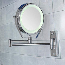 Belleashy Specchio Trucco 7x Ingrandimento LED Specchio Trucco Cosmetico Doppio Lato Vanità 6 "Specchi Portatile Illuminato Per Bagno