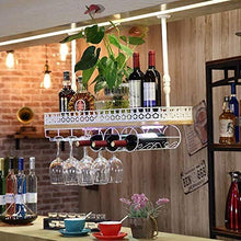HZWLF Scaffale per Bicchieri da Vino in Stile retrò in Ferro di Pino da Appendere Scaffale per Vino Scaffale per Decorazione a soffitto per Bar, ristoranti, cucine Stoccaggio Natale